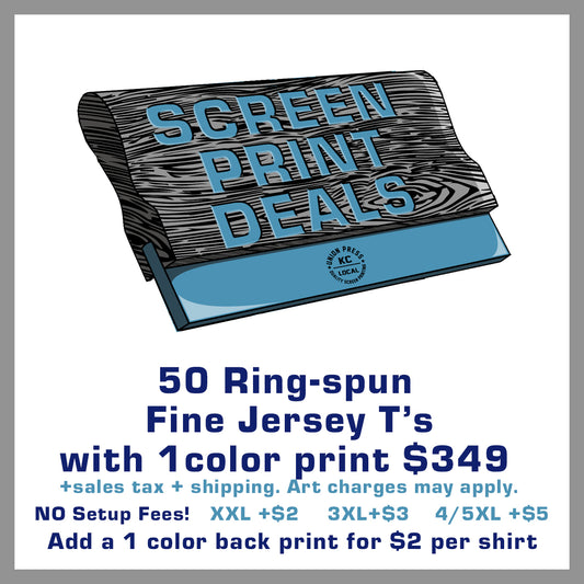 50 Ringspun Lightweight T's Special $349