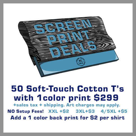 50 Soft-Touch Cotton T's Special $299